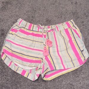 Vineyard Vines Pink and Yellow Striped Shorts